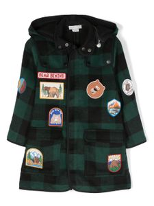 Stella McCartney Kids manteau à carreaux - Vert