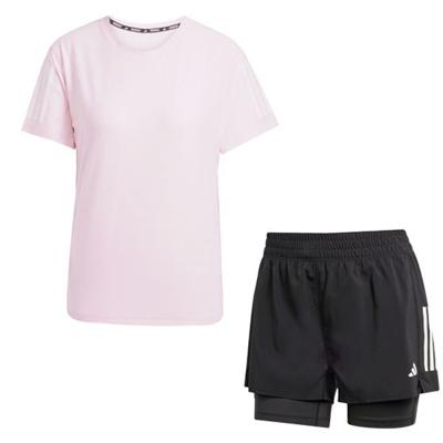 adidas OTR Tee 2in1 Short Set Dames