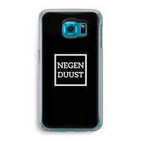 Negenduust black: Samsung Galaxy S6 Transparant Hoesje