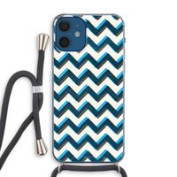 Onderbroken lijn: iPhone 12 Transparant Hoesje met koord