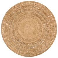 Tapijt rond 180 cm gevlochten jute