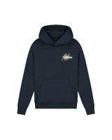 Malelions winter hoodie jongens - navy blauw/geel - splash