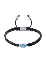 Nialaya Jewelry bracelet Evil Eye en corde - Noir