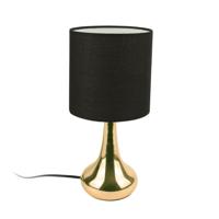 Tafellamp Elegance - kunststof - goud - touch bediening - D15 x H33 cm - binnen Tafellamp Elegance - kunststof - goud - touch bediening - D15 x H33 cm - binnen