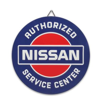 Nissan Authorized Service Center Metalen Bord - Ø31cm