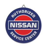 Nissan Authorized Service Center Metalen Bord - Ø31cm Nissan Authorized Service Center Metalen Bord - Ø31cm