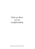 Orde van dienst voor de maagdenwijding (Paperback)