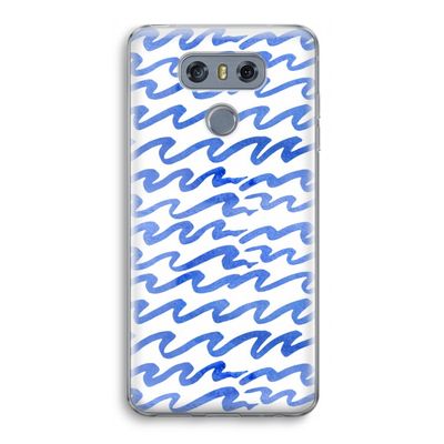 Blauwe golven: LG G6 Transparant Hoesje