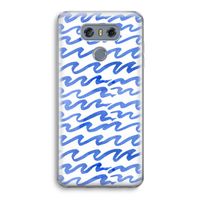 Blauwe golven: LG G6 Transparant Hoesje