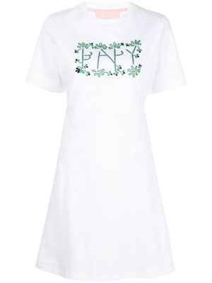 BAPY BY *A BATHING APE® robe à logo et manches courtes - Blanc