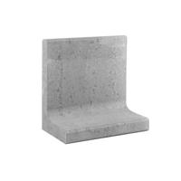 L-element grijs 50x50 voet 30 cm - Gardenlux