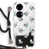 Vogeltjes: Huawei P50 Transparant Hoesje met koord