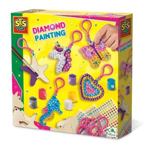 SES Creative Diamond painting houten sleutelhangers