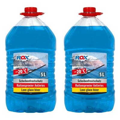 Rox Ruitensproeier vloeistof - 2x - antivries - 5 liter - tot max -20 graden Celsius - winter / vors Rox Ruitensproeier vloeistof - 2x - antivries - 5 liter - tot max -20 graden Celsius - winter / vors