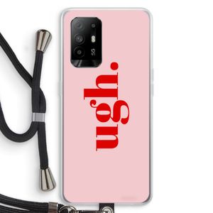 Ugh: Oppo A95 5G Transparant Hoesje met koord