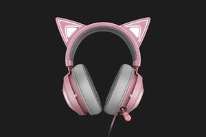 Razer Kraken Kitty Headset Bedraad Hoofdband Gamen Grijs, Roze