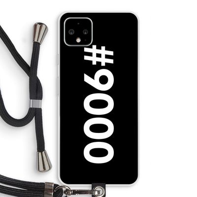 #9000: Pixel 4 XL Transparant Hoesje met koord