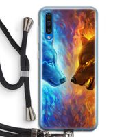 Fire & Ice: Samsung Galaxy A50 Transparant Hoesje met koord