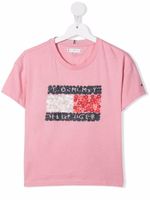 Tommy Hilfiger Junior t-shirt à logo imprimé - Rose - thumbnail