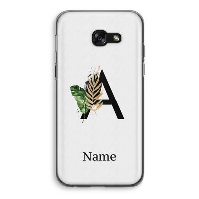 Charcoal Flora: Samsung Galaxy A5 (2017) Transparant Hoesje