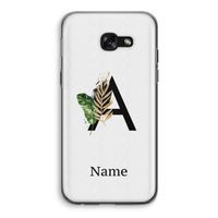 Charcoal Flora: Samsung Galaxy A5 (2017) Transparant Hoesje