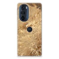 Motorola Edge 30 Pro | TPU | Siliconen hoesje | Marmer Creme