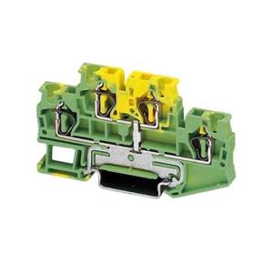 Phoenix Contact 3036039 Doorgangsserieklem 6.2 mm Spanveer Groen, Geel 50 stuk(s)