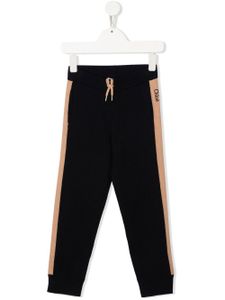 Chloé Kids pantalon de jogging à rayures latérales - Bleu