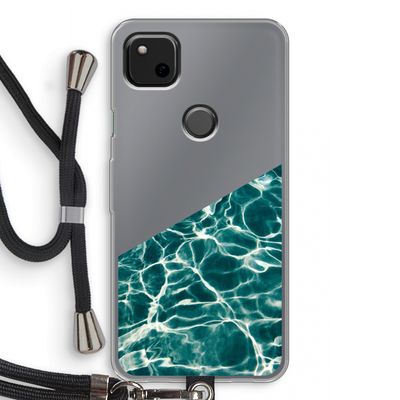 Weerkaatsing water: Pixel 4a Transparant Hoesje met koord