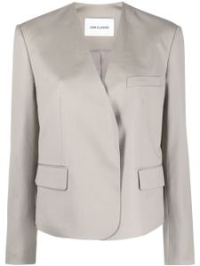 Low Classic blazer boutonné à design sans col - Tons neutres