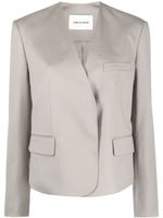 Low Classic blazer boutonné à design sans col - Tons neutres