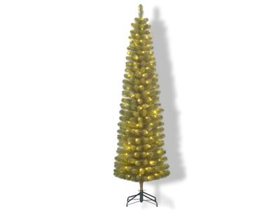 Kunstkerstboom Charlton Pilar Groen LED dia. 53x185 cm II - Black box