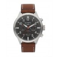 Horlogeband Olympic OL89HSL044 Leder Bruin 22mm