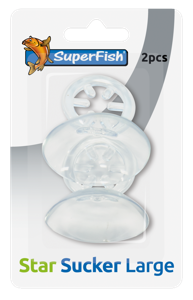 Superfish Sterzuigers Groot 2-Pack - Extra Stevige Zuignappen voor Aquariumdecoratie