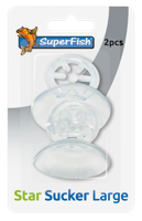 Superfish Sterzuigers Groot 2-Pack - Extra Stevige Zuignappen voor Aquariumdecoratie - thumbnail