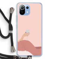 Wine: Xiaomi Mi 11 Lite Transparant Hoesje met koord