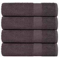 VidaXL Douchehanddoeken 4 st 70x140 cm 360 g/m² 100% katoen antraciet