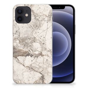 iPhone 12 | 12 Pro (6.1") TPU Siliconen Hoesje Marmer Beige