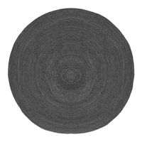 LABEL51 Vloerkleed 'Jute' 150cm, kleur Antraciet - thumbnail