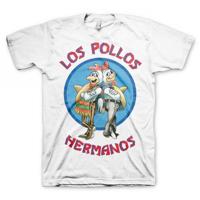 T-shirt Breaking Bad Los Pollos - wit - voor heren - Los Pollos Hermanos - korte mouwen