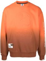 AAPE BY *A BATHING APE® sweat embossé à effet dégradé - Orange