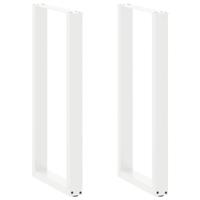 Bartafelpoten 2 st U-vormig 50x(100-101) cm staal wit Bartafelpoten 2 st U-vormig 50x(100-101) cm staal wit