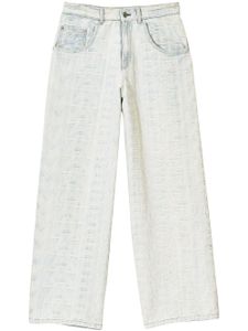 Marc Jacobs jean ample The Monogram - Gris