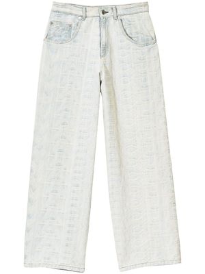 Marc Jacobs jean ample The Monogram - Gris