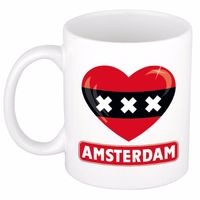 I love Amsterdam mok / beker 300 ml   -
