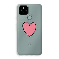 Hartje: Google Pixel 5 Transparant Hoesje