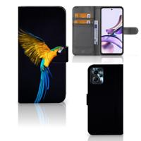 Motorola Moto G13 | G23 | Telefoonhoesje | Met pasjeshouder | Papegaai