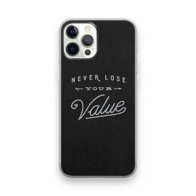 Never lose your value: iPhone 12 Pro Transparant Hoesje