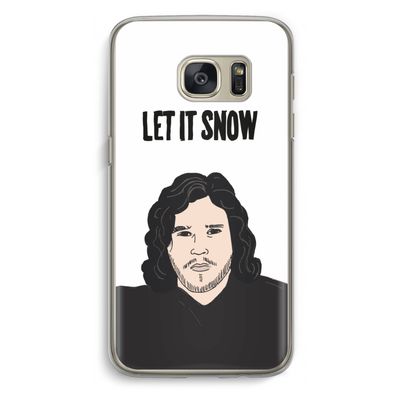 Let It Snow: Samsung Galaxy S7 Transparant Hoesje