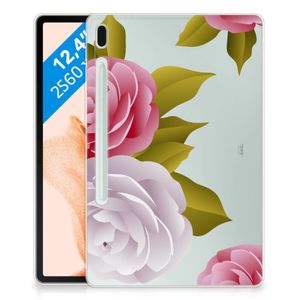 Samsung Galaxy Tab S7FE Siliconen Hoesje Roses